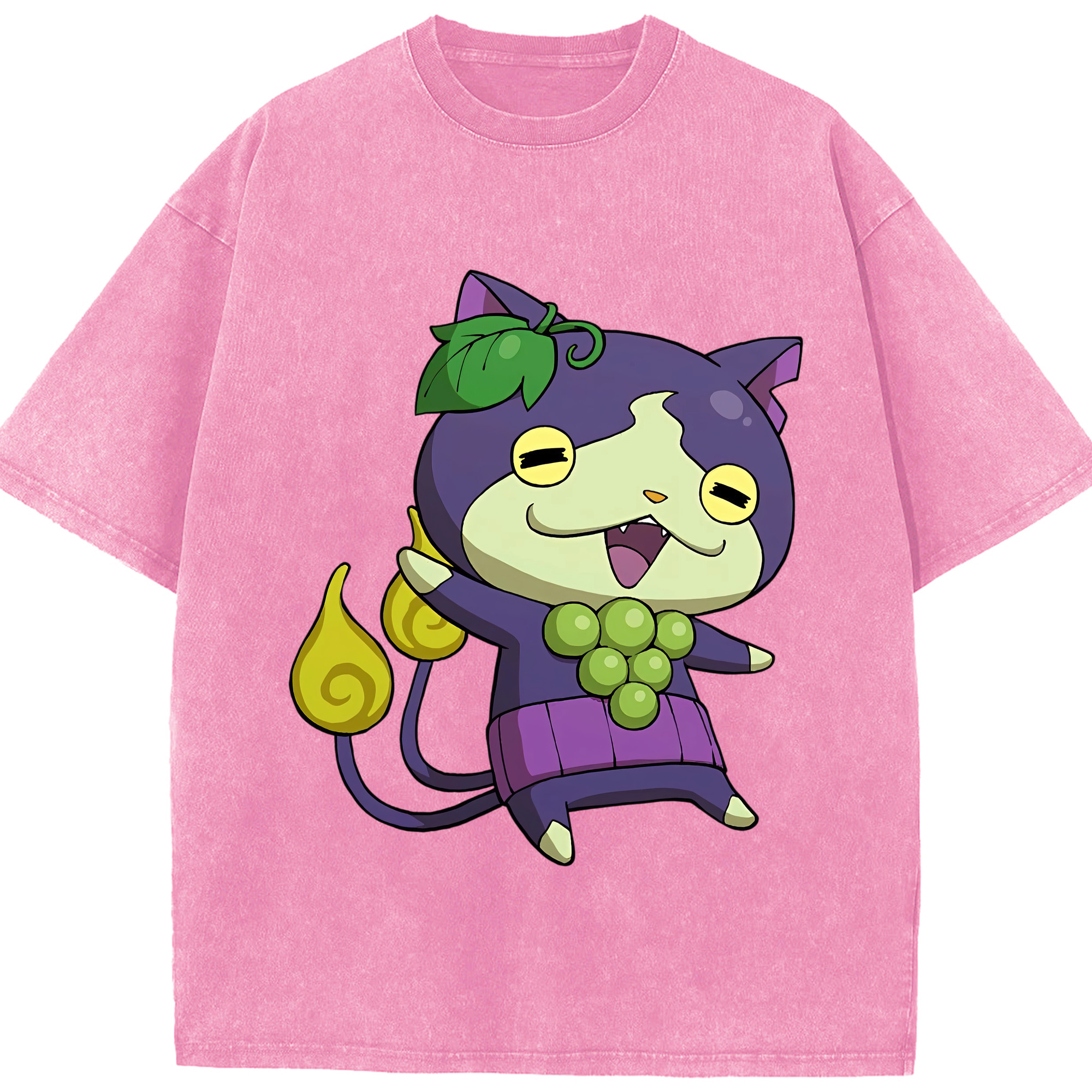 （画像用） 妖怪ウォッチ Yo-kai Watch 綿100% ヴィンテージ風 半袖Tシャツ（フロントプリント）